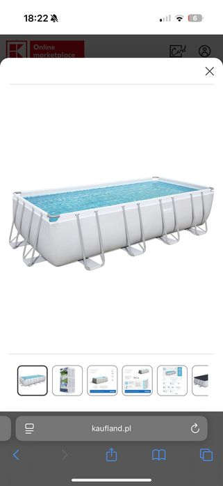 Basen Bestway Power Steel 56671 naziemny ramowy prostokątny 11532l