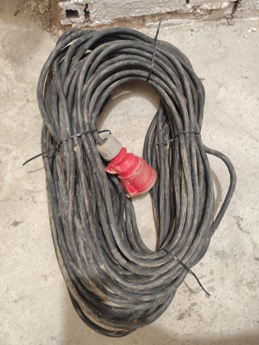 Kabel siłowy 380 v siła przedłużacz linka ok 40 m 32 A Wysyłka