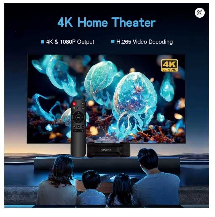 MX10-K STICK ANDROID 14 TV 64GB 4 RAM IPTV + COMANDO