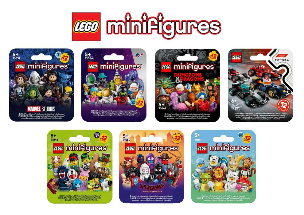 LEGO Minifigures 71051, 71050, 71049, 71048, 71047, 71039, 70146