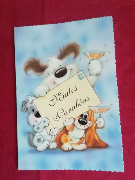 Postal de aniversário Edições Artemcor