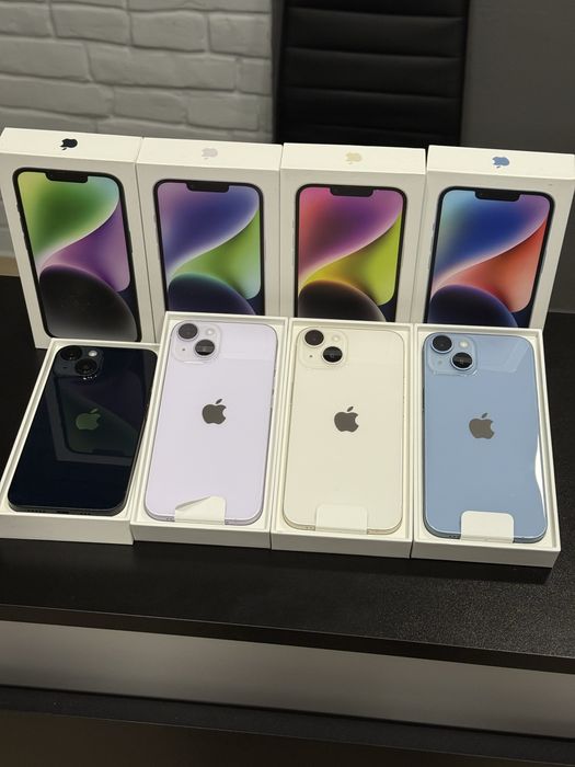 New open iphone 14 128gb blue, starlight, purple, black