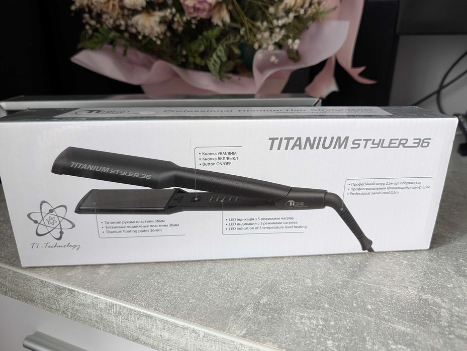 Новий Випрямляч для волосся Tico Professional Titanium Styler 36