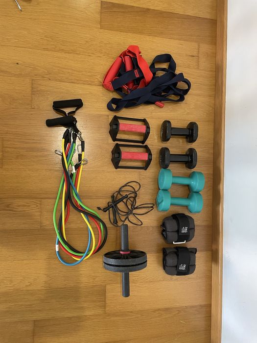 Kit completo de treino em casa