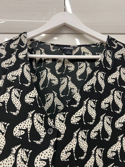 Плаття туніка  більшого розміру з цікавим принтом