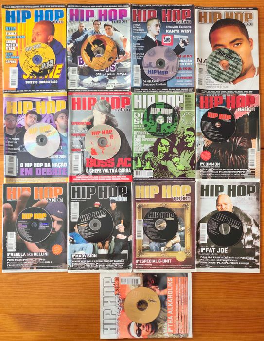 Hip Hop Nation coleção completa revista + cd's hiphop tuga