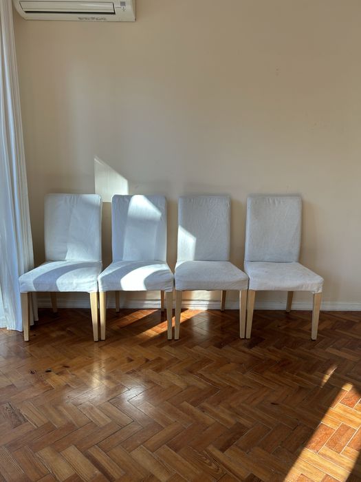 Conjunto 4 cadeiras ikea sem capas