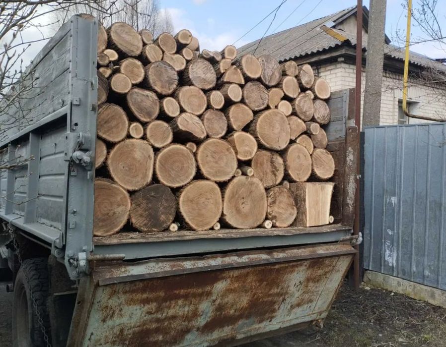 Дрова. Безкоштовна доставка. Вільха, дуб, граб, берёза.  2-10 ск.м