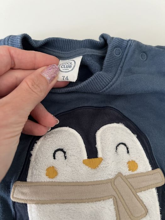 Komplet niemowlęcy pingwin