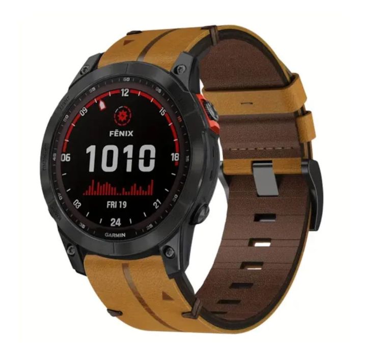 Braceletes QuickFit em Pele para Garmin