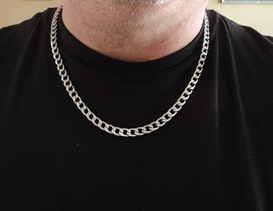 Naszyjnik , łańcuszek , stal chirurgiczna , 55 cm