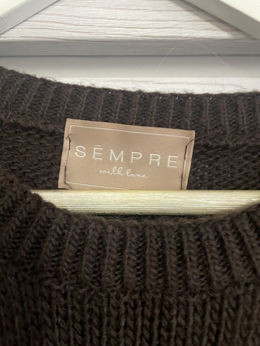 Swetr damski czekoladowy