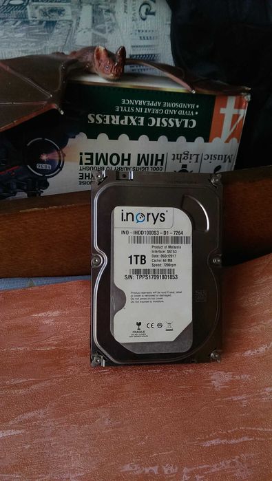 Жесткий диск (HDD) 1 Tb марки I.norys ПОЛНОСТЬЮ РАБОЧИЙ