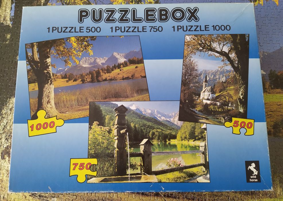 Puzzle Wild Horse 3 w 1 - 1000, 750, 500 Knurów • OLX.pl