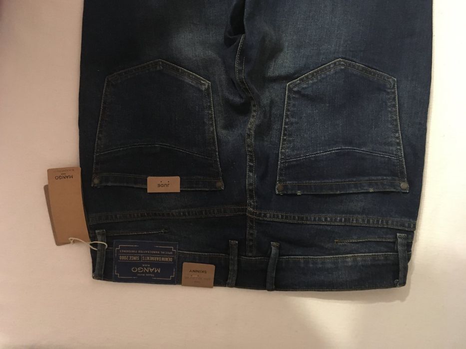 Джинсы мужские новые mango skinny jude скинни 40 размер с бирками