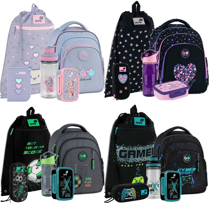 Шкільний набір GoPack Kite Education SET GO26-2606S рюкзак пенал сумка