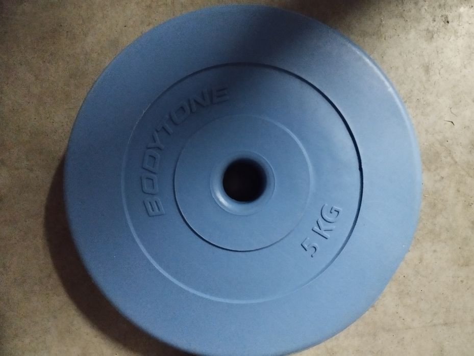 Barra W / 2 discos de 5 kg cada
