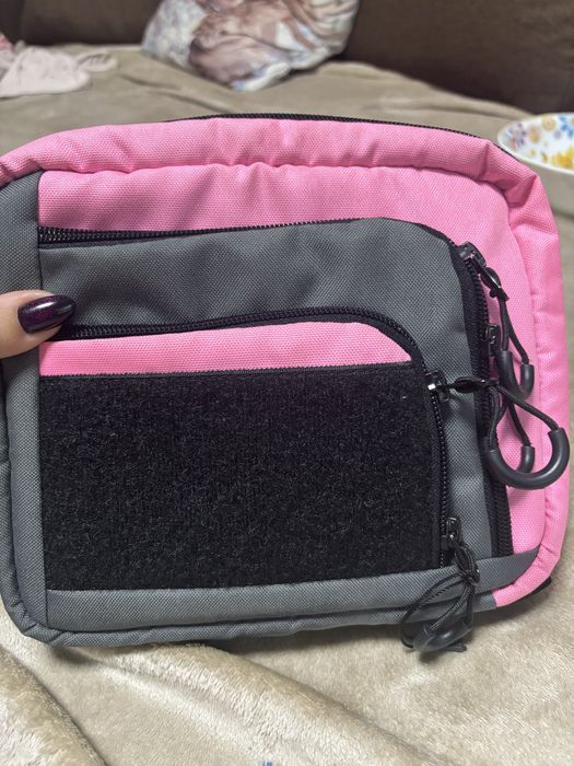Тактична сумка сіро рожева