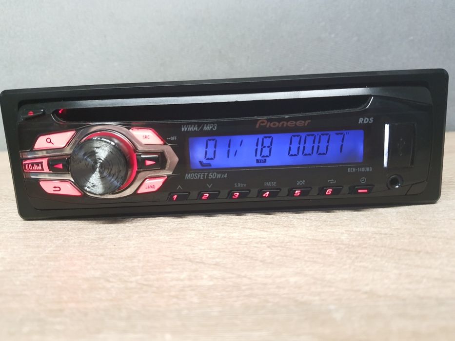 Radio Samochodowe Pioneer z Mp3, USB, AUX DEH-140UBB Podś. Volkswagen