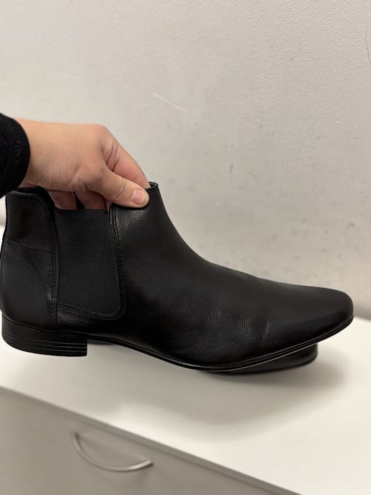 шкіряні ботильйони мешти чоловічі Asos Design 43 розмір