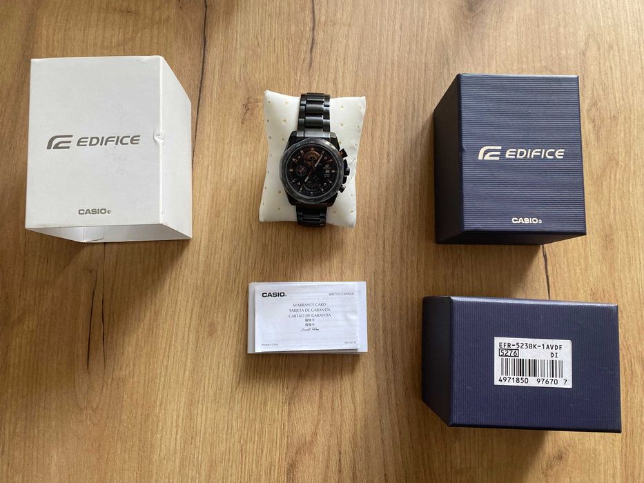 Zegarek CASIO EDIFICE EFR-523BK-1AVDF - Nowy - Super cena !!!