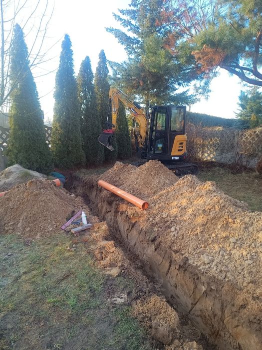 Usługi minikoparką