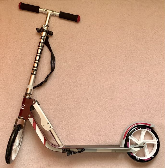 HUDORA Big Wheel / nowa / srebrno wiśniowa