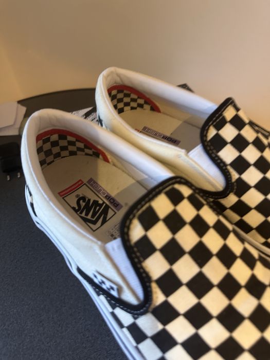 Продам чоловічі сліпони Vans у чорно-білому кольорі