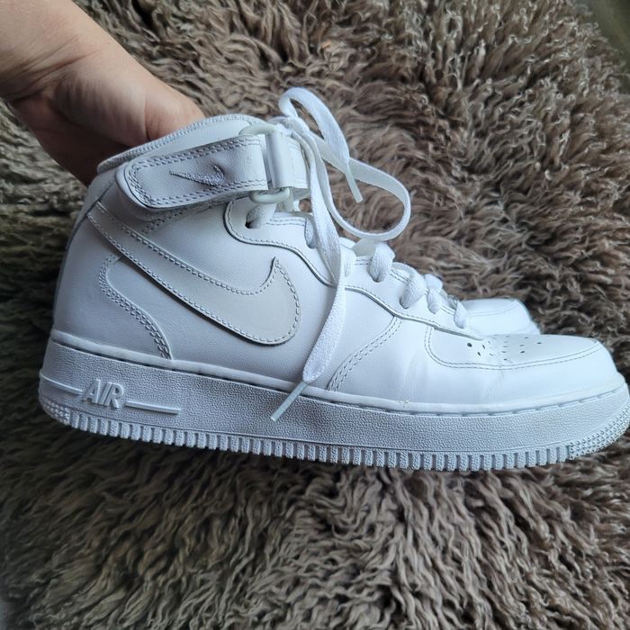 Nike air force 1 sneakersy wysokie 40 białe