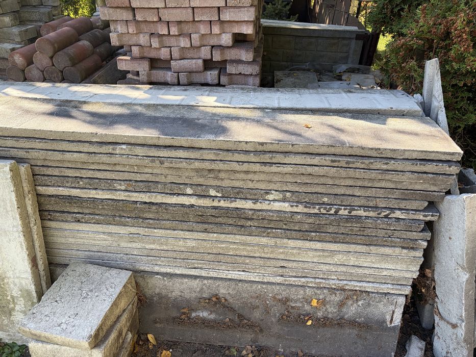 Płyty betonowe 200 x 30 cm ;gr 4 cm Plyty pod plot, na grzadki