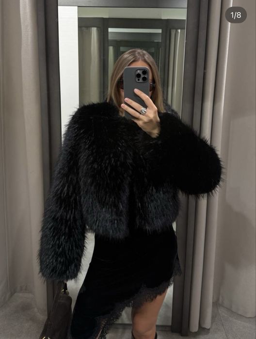 Шубка, шуба  коротка zara