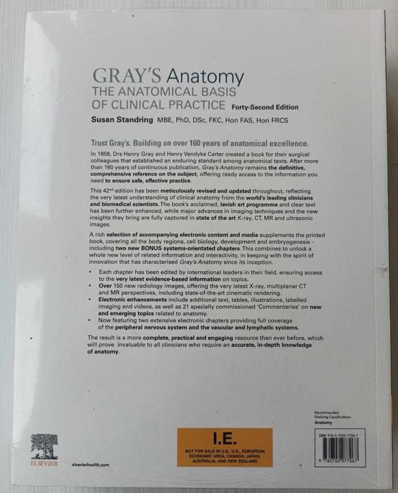 Анатомия человека Gray's anatomy 42 ed. Анатомия Грей 42е издание