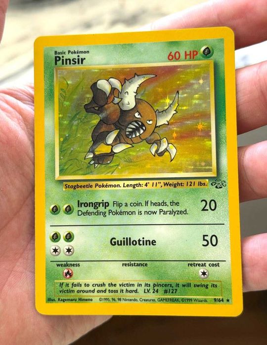 Pinsir Holo 9/64 Jungle Carta Original Pokémon TCG Wotc - ING