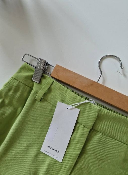 Zielone spodnie Reserved M 38 nowe wiskoza