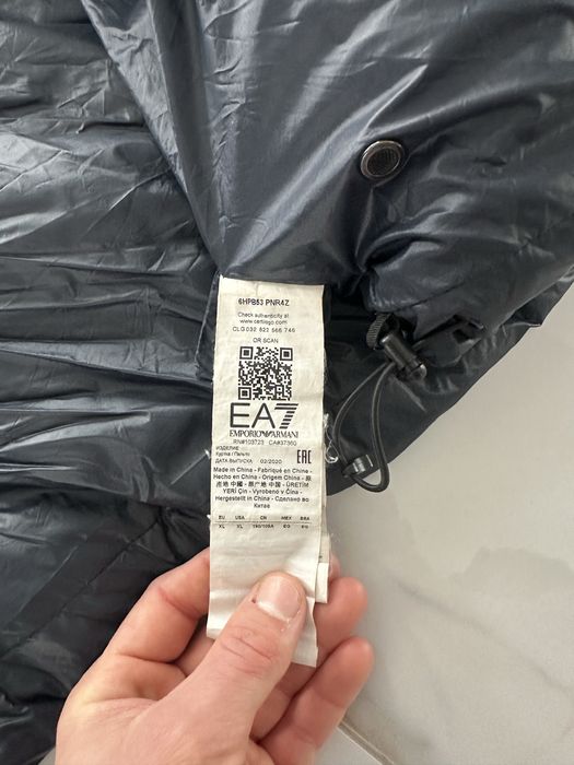 Kurtka Meska Puchowa Zimowa EA7 Emporio Armani Oryginal Jak Nowa !
