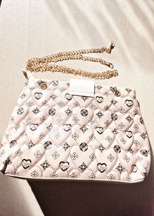 Carteira Bolsa de Ombro Bege Creme Mulher