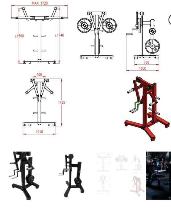 Máquina para elevações laterais/frontais