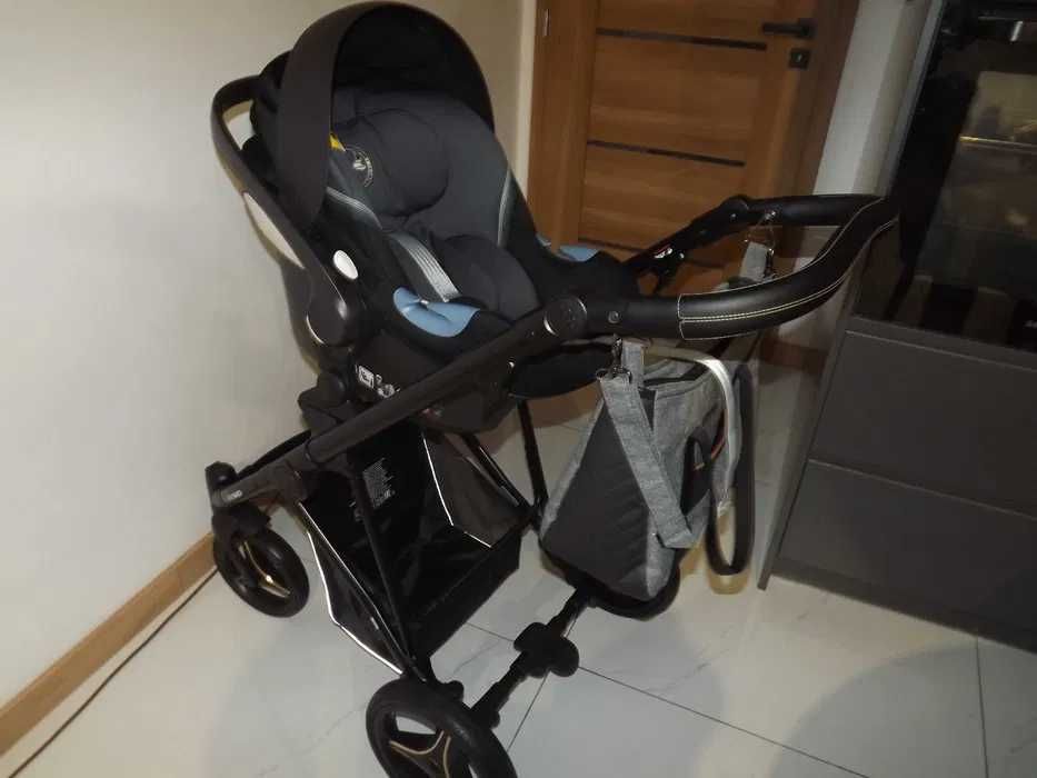 Bebetto flavio 3w1 Super stan Szary Fotelik Cybex Super amortyzacja