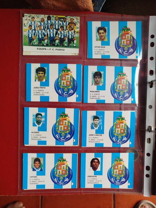 Álbum calendários futebol 1996