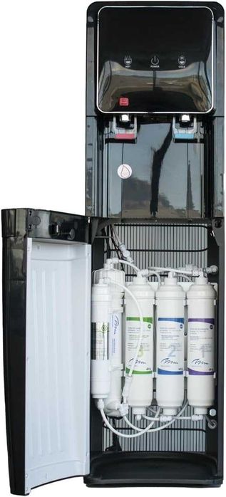 Кулер для води холодна гаряча природня вода Black Cooler RO 2T