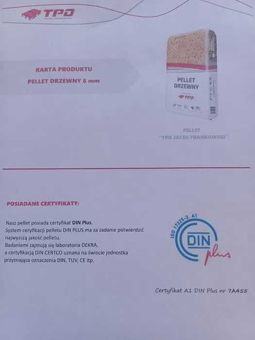Pellet drzewny TPD Frankowski - 6 mm