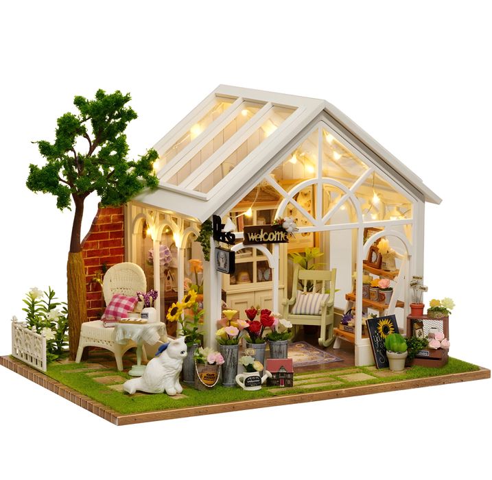 3D Румбокс «Квіткова оранжерея»‎ DIY Конструктор + пилозахисний купол