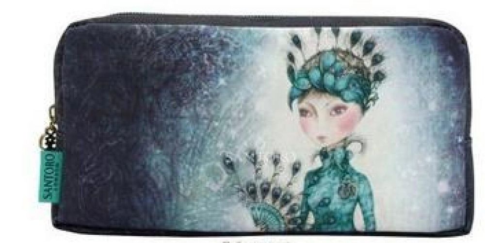 Mirabelle - Piórnik Prostokątny - Miss Peacock Santoro saszetka,