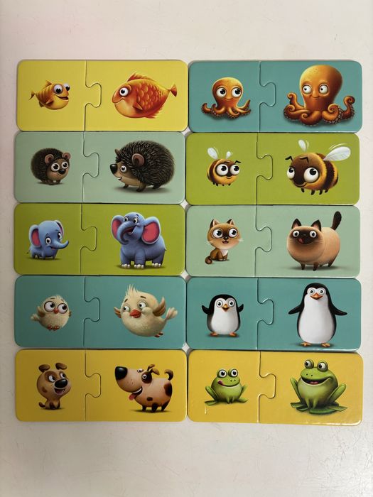 Пазли, цупкий картон, мама і малюк 2+