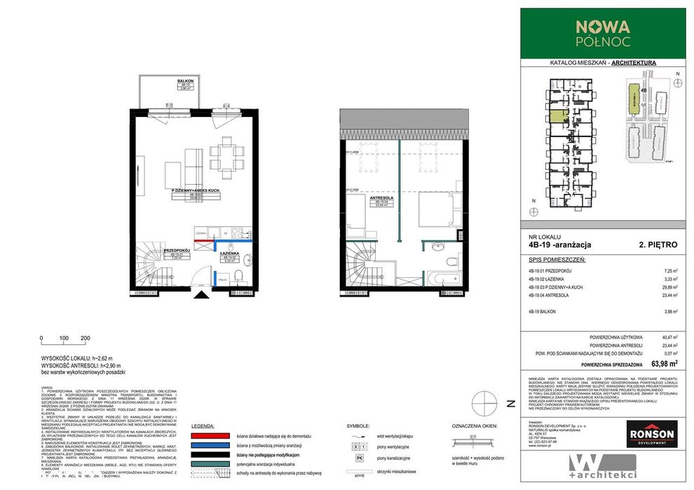 3-pokojowe mieszkanie 63m2 + balkon