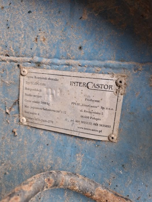 Sprzedam rozrzutnik obornika Nowy fortschritt inter Castro
