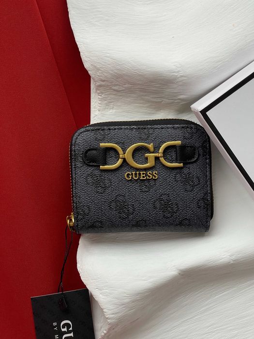 Кошелек женский Guess Dagan 4G logo мини Гесс черный с коробкой