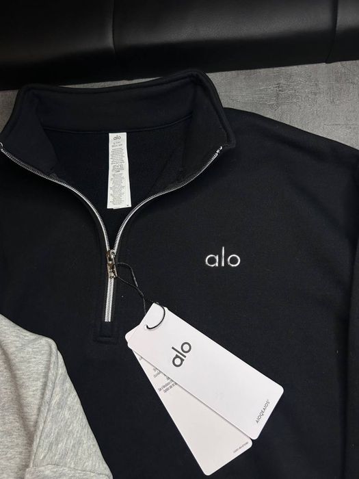 Костюм Alo Yoga преміум комплект штани зіп худі set ало йога 1\4 zip