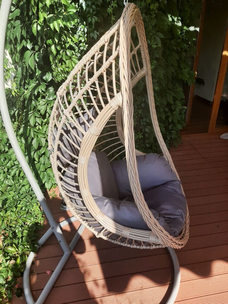 Fotel wiszący ogrodowy kokon Castorama Miami NOWY Kończyce Wielkie • OLX.pl