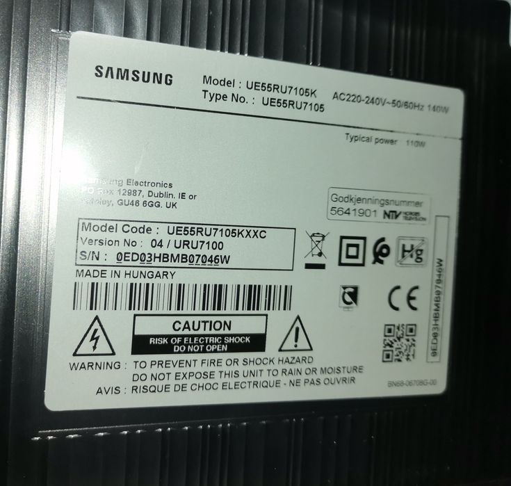 Fonte de alimentação TV Samsung UE49 UE55